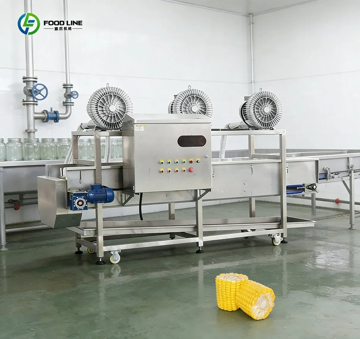 Custom Corn Air Drying & Washing Machine Sweet Corn Processing Line Equipment