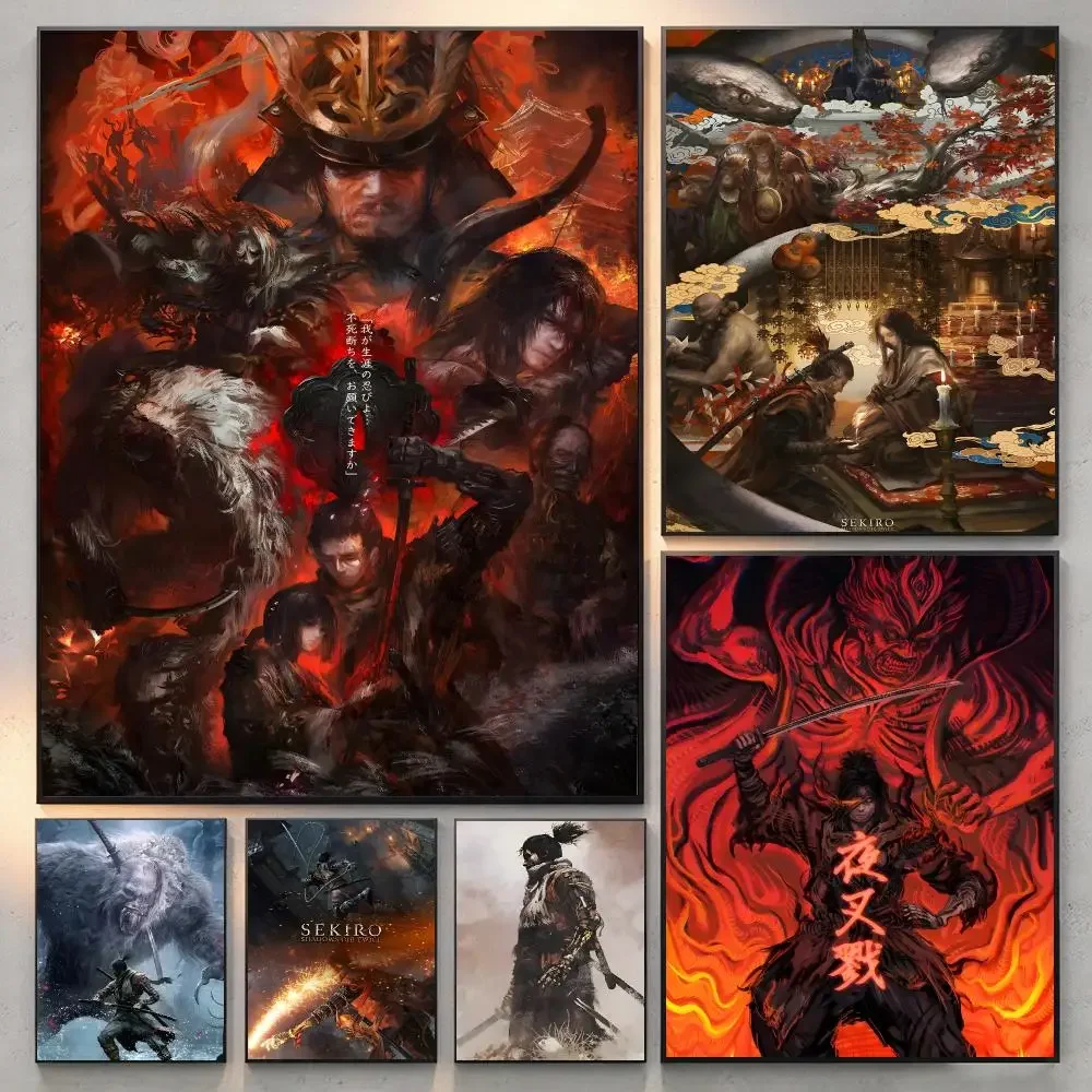 Game Action Sekiro Shadows Die Twice Poster Current Style Home Wall Art & Sleek Living Space Accents