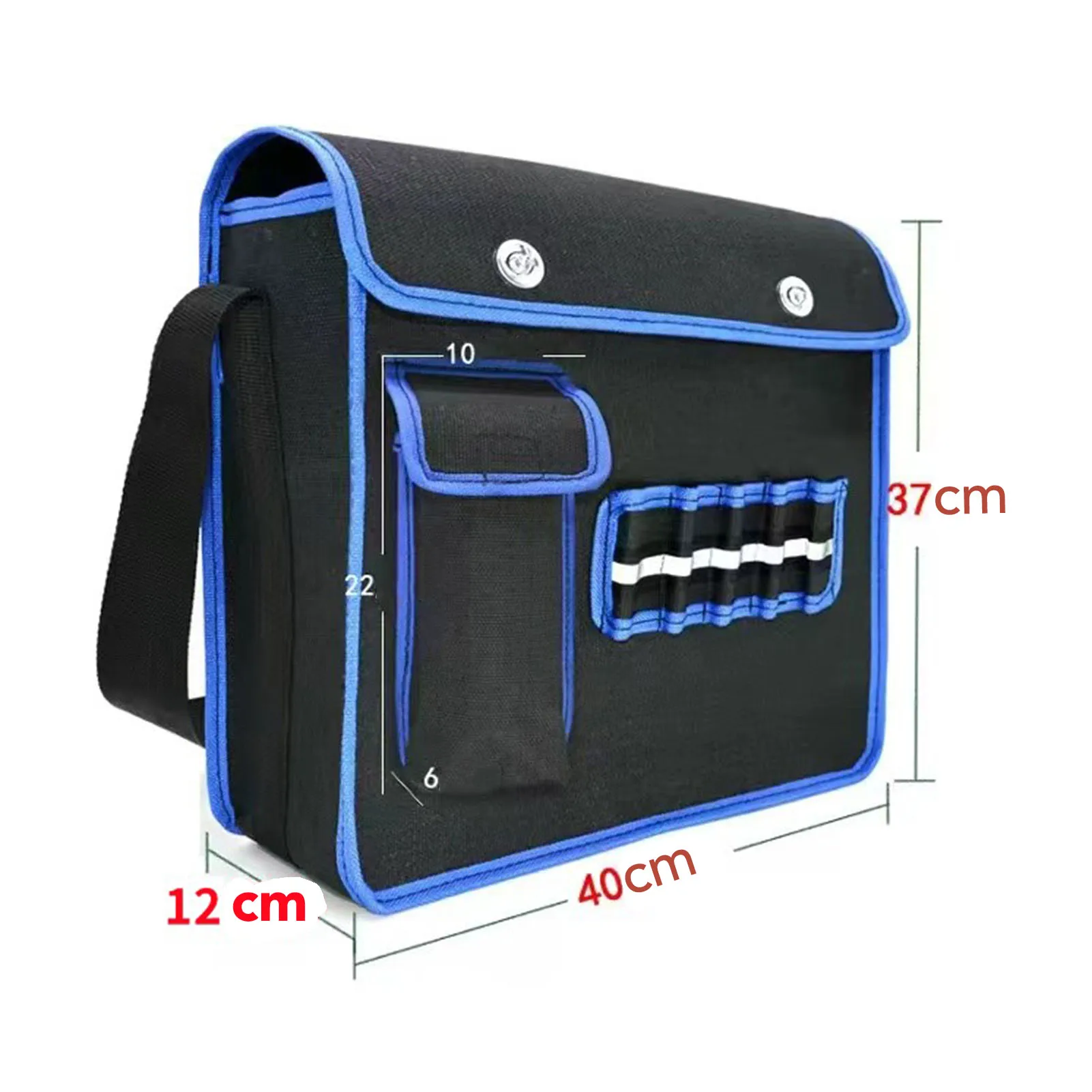 Electrician Tool Bag Thickened Canvas Large Capacity Storage Pouch Multifunctional Repair Tool Organizer