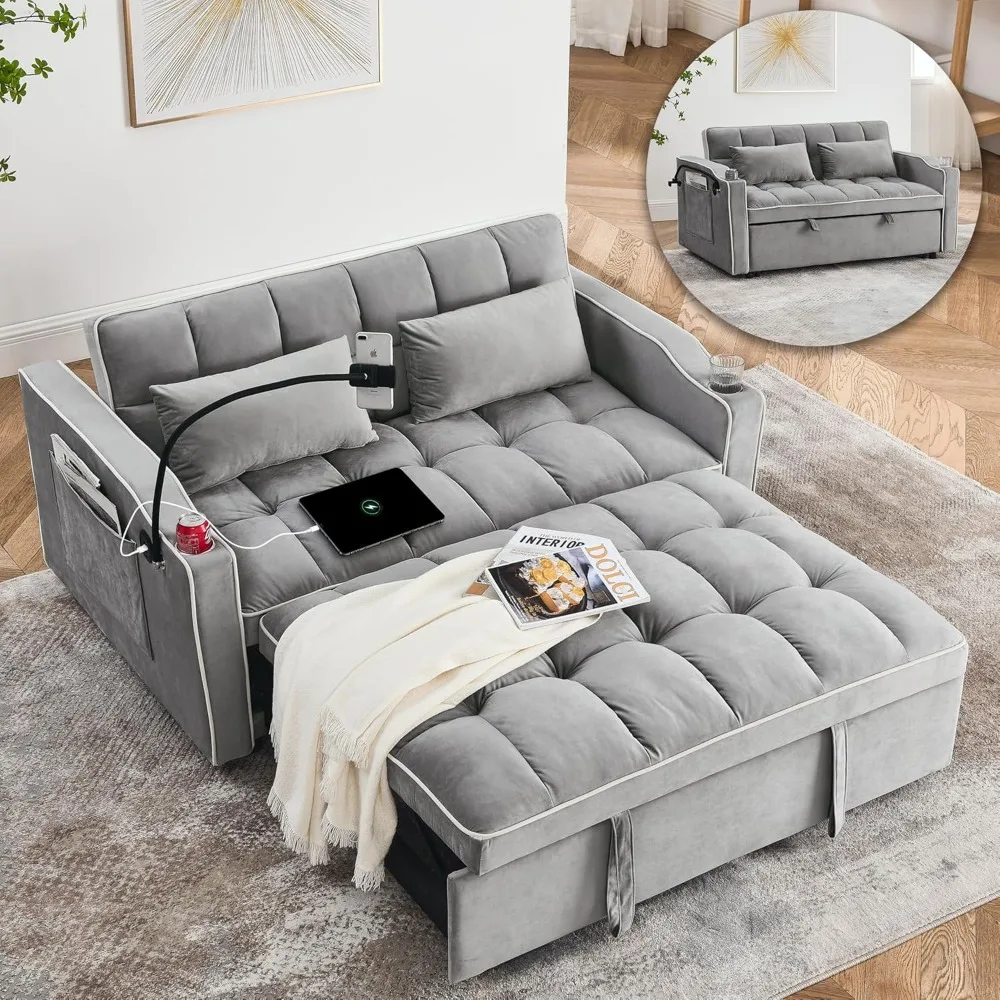 Convertible Sofa Be… - image