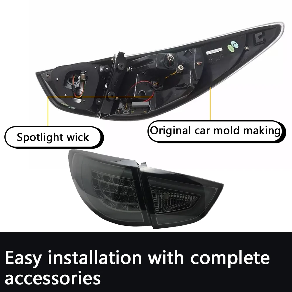 LED Taillights For Hyundai IX35 2009-2015 DRL Rear Lamp Turn Signal Modified Brake Car Accessories