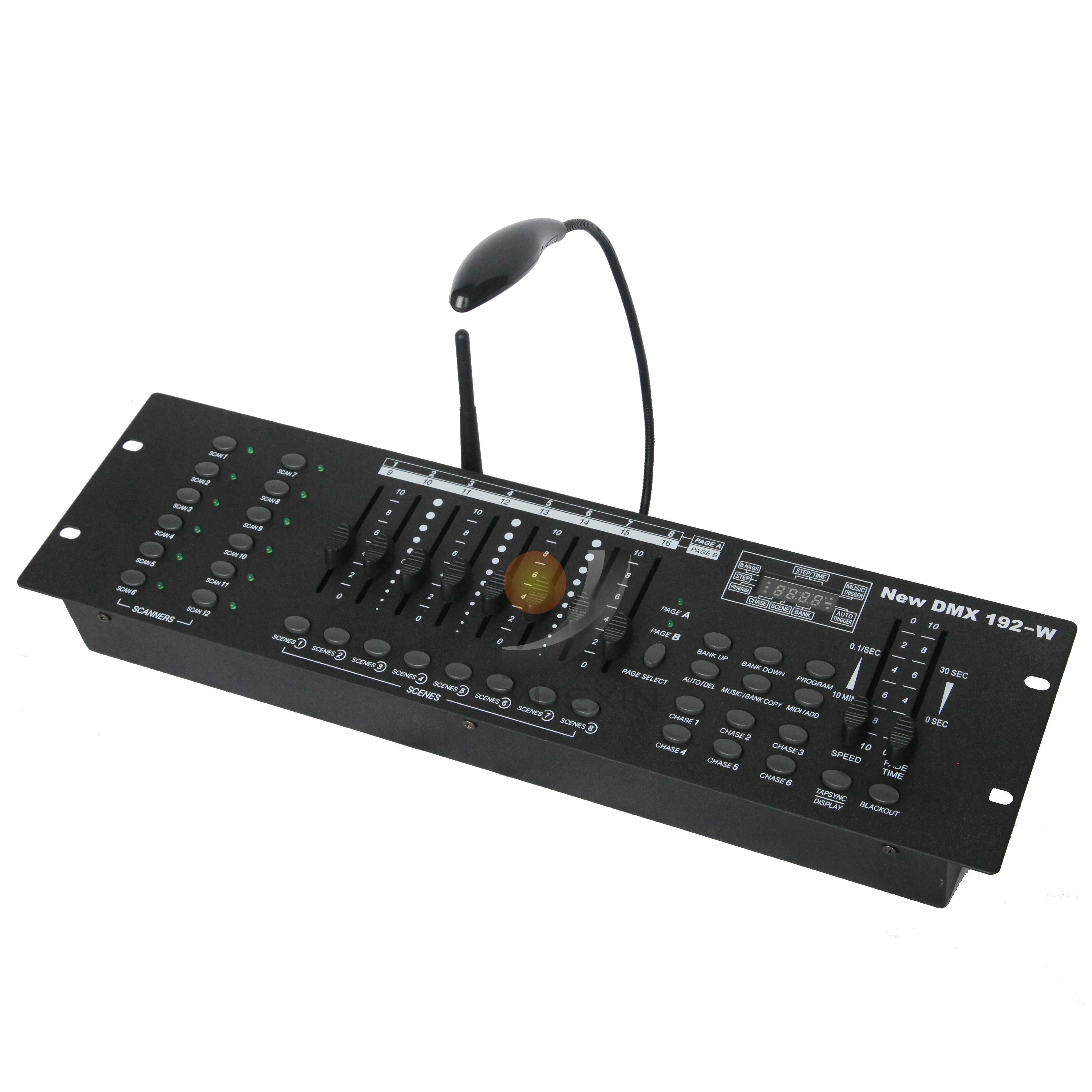 Wireless DMX512 Lighting Controller Ultrathin Desktop 192 Channels  For Led Par Moving Head