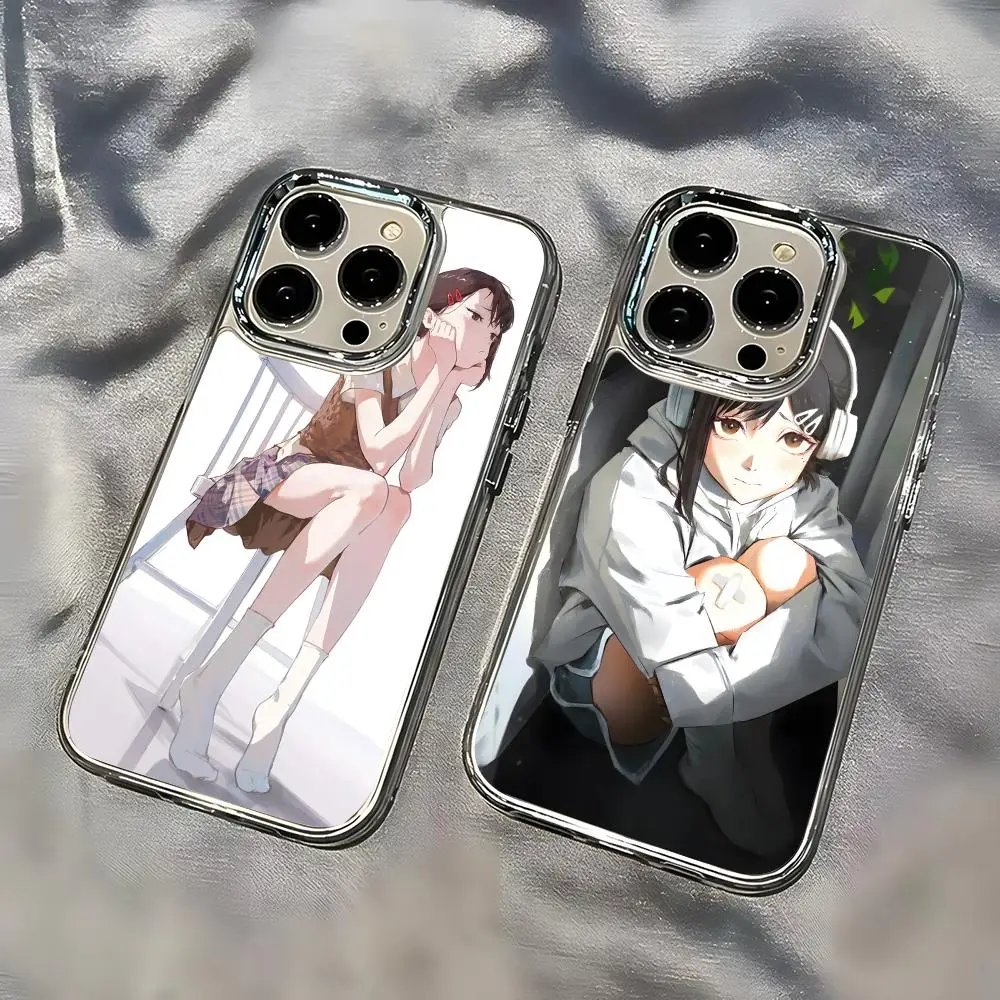 Funda para Teléfono Kobeni Higashiyama para iPhone 17 16 15 14 13 12 11 Pro Max Plus, con Botón Cromado, Anillo para Cámara, Transparente