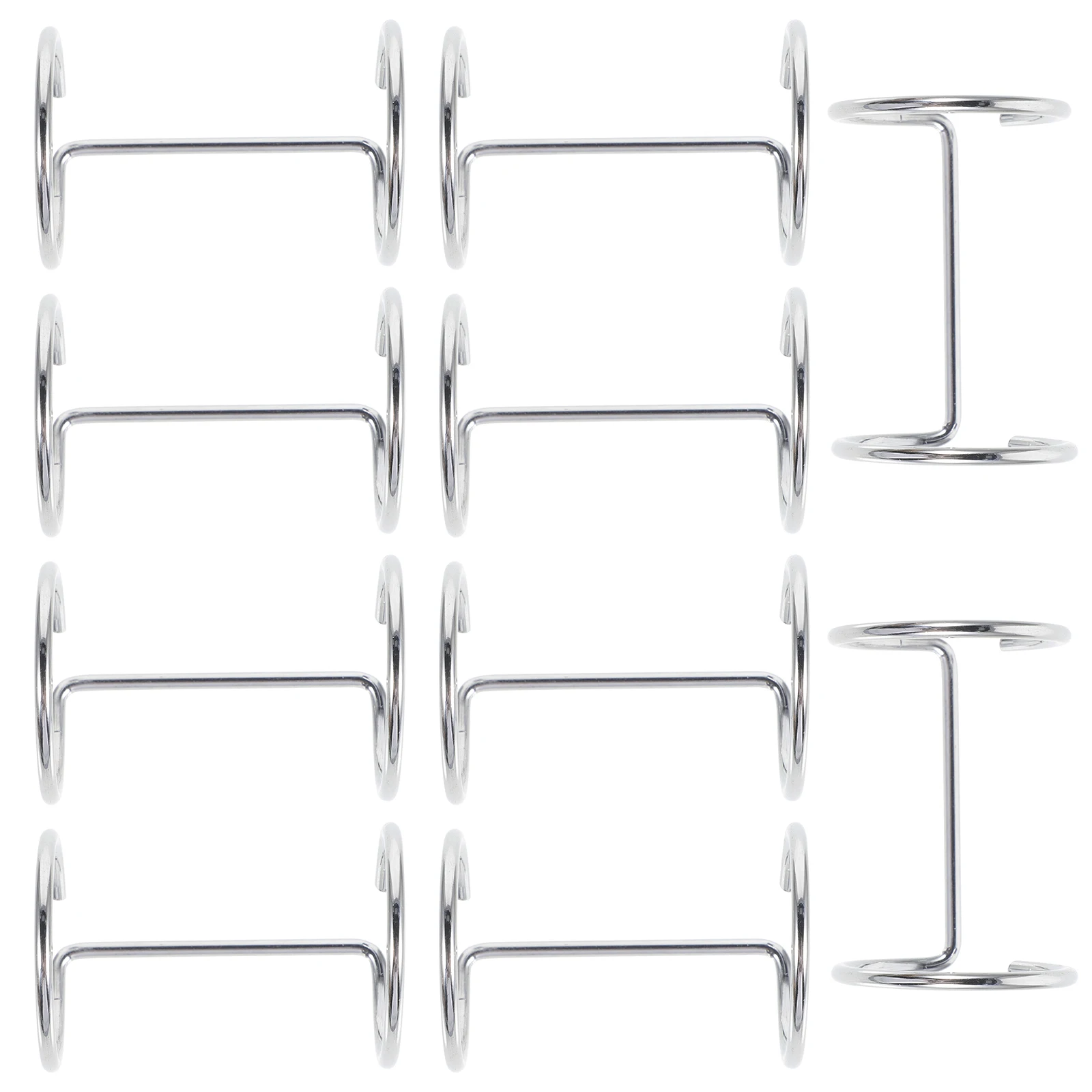 10개입 테이블탑 사인 바인더 클립 메탈 메뉴 스탠드 홀더 가격 표시용 테이블 카드 링 더블 페이퍼 바인더 경량 포스터