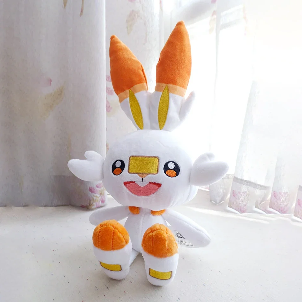 Pokémon Sword and Shield Plush Toy para Crianças, Boneca Engraçada, Scorbunny, Grook, Dedos Sobble, Toy Hobbies, Xmas Gift