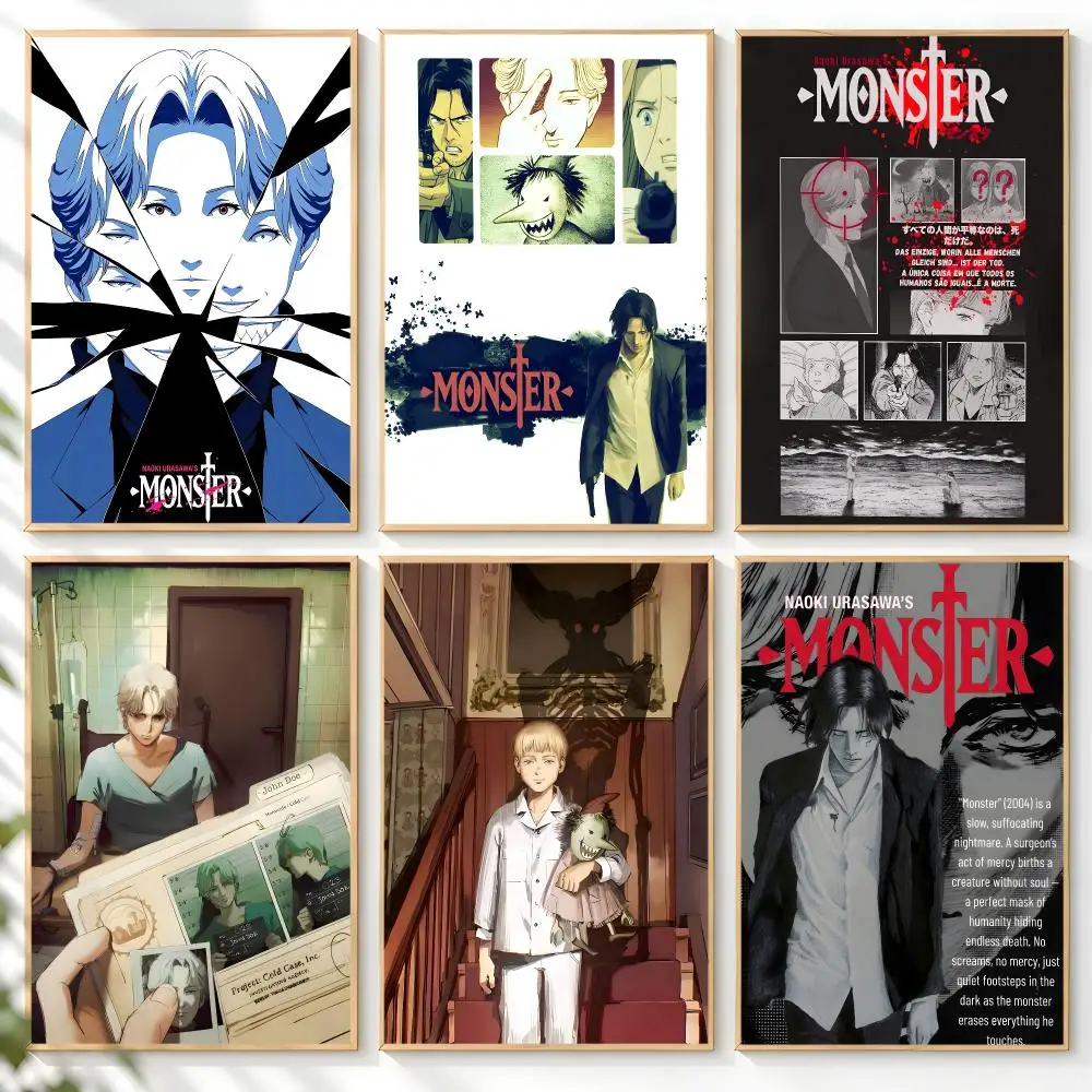M-Monster De Naoki Urasawa Poster Home Artwork For Living Room Bedroom Office Dorm Apartment Gift
