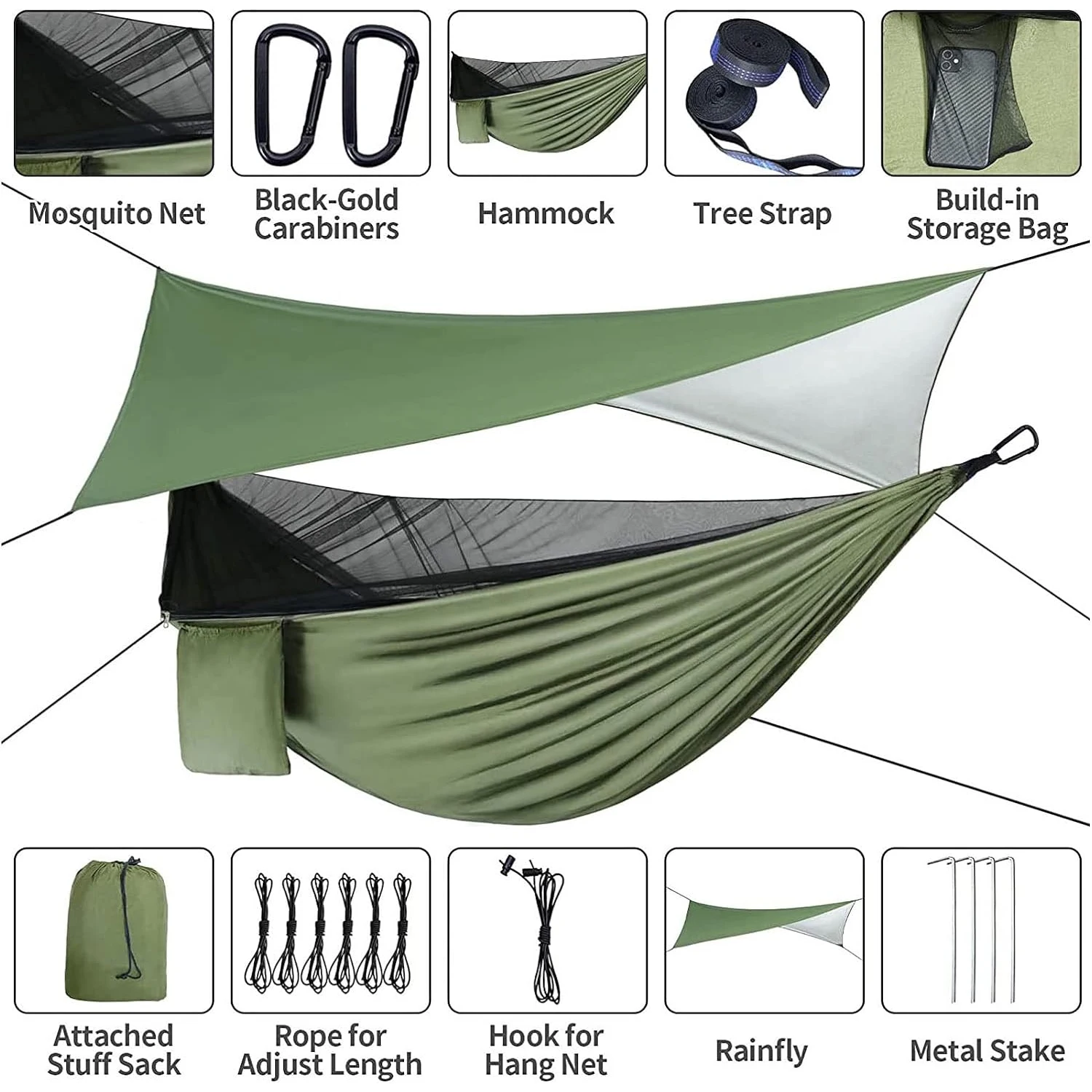 Camping Shelters Canopy Sunshade Double Bed Sitting Hammocks With Bug Mosquitos Nets And Xlrain Cover Transparent For Hammocks