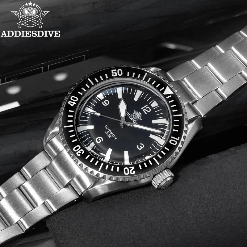 

ADDIESDIVE AD2056 Men Watch BGW9 Super Luminous Sapphire Crystal 20Bar Waterproof Automatic Mechanical Watch