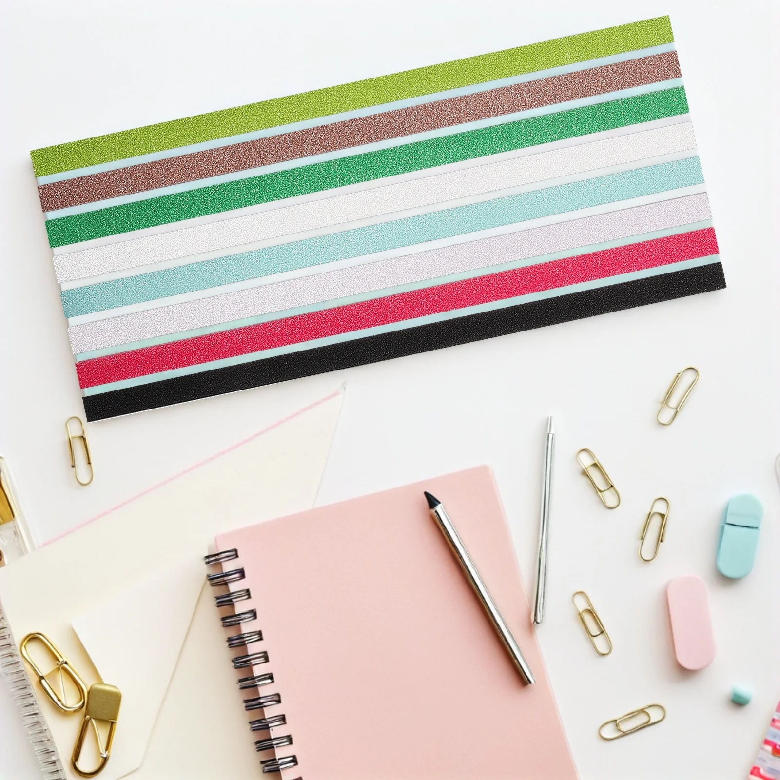 320 fogli artigianali lucidi con glitter arcobaleno in carta pieghevole a stella per progetti origami fai-da-te che si illuminano al buio Divertimento in carta