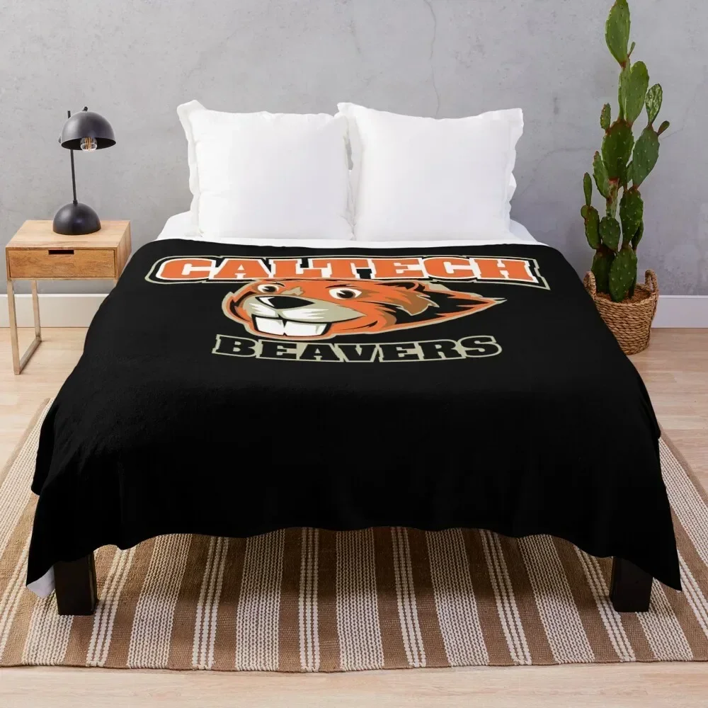 Caltech Beavers Throw Blanket Heavy Cute Plaid Extra Large Throw Blankets