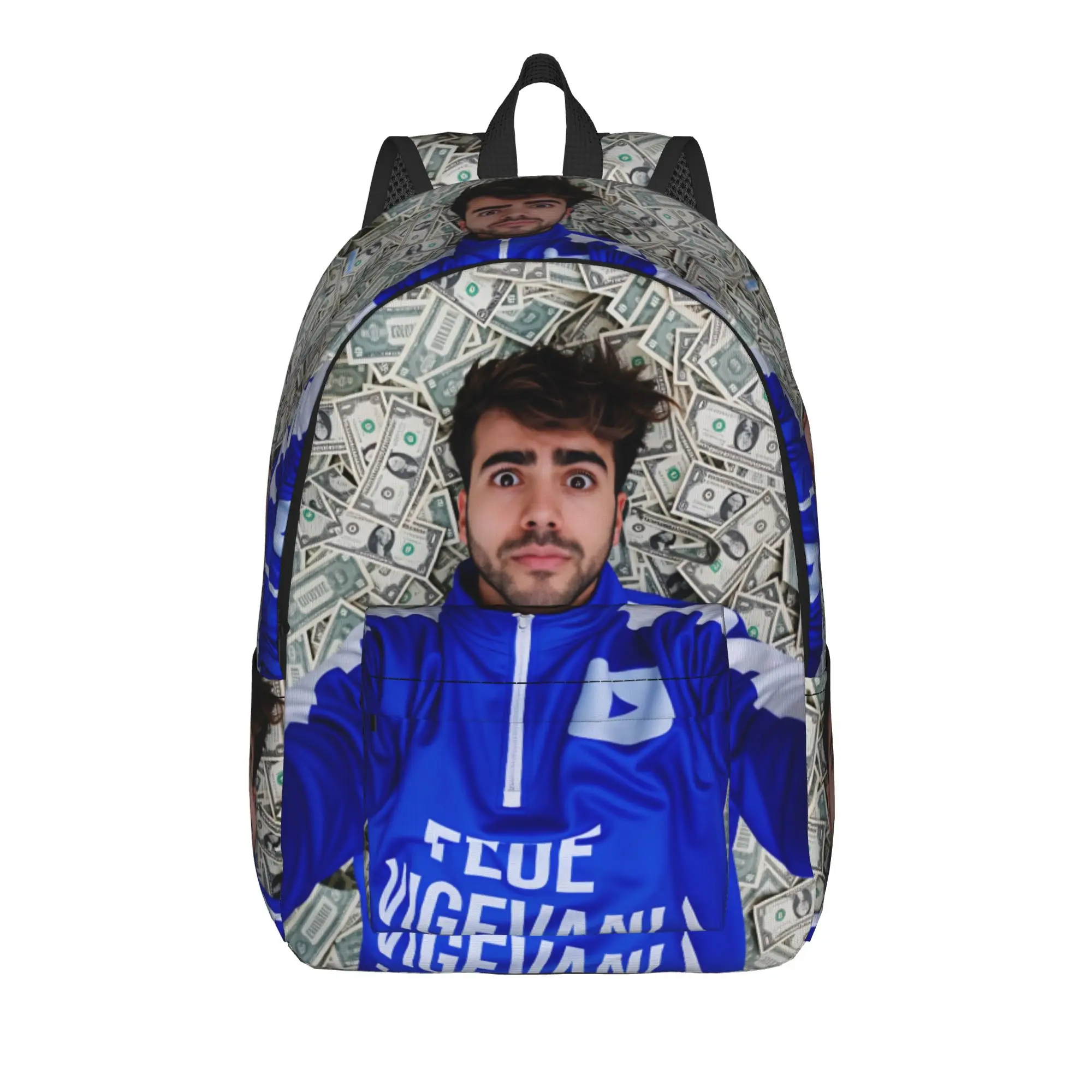 Fede V-Vigevani Backpack Club Misterios Unisex Polyester Workout Backpacks Durable Casual School Bags Rucksack