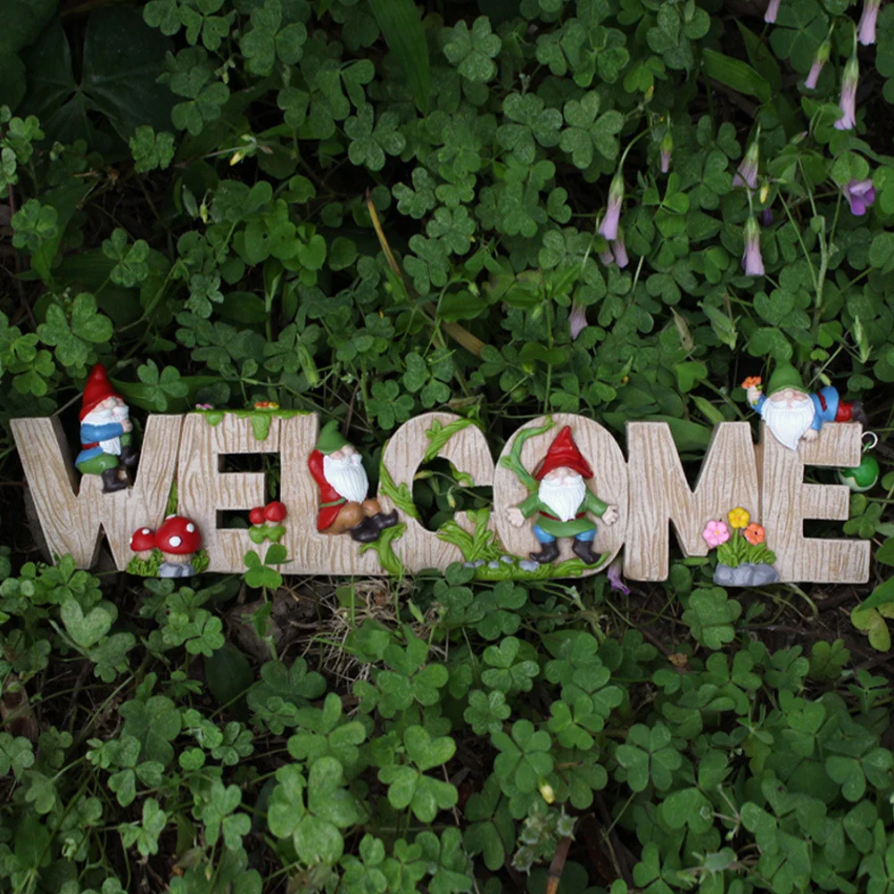 

Garden Gnome Statue Resin Cute Lawn Decorative Statue for Patio Yard Courtyard Outdoor Garden Decor Resin Gnome Figurine