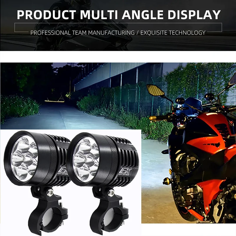 

Motorcycle Auxiliary Lights 40W Spot Driving Fog Lamps For BMW R1200GS R1250GS For YAMAHA MT For Honda Africa Twin 1000