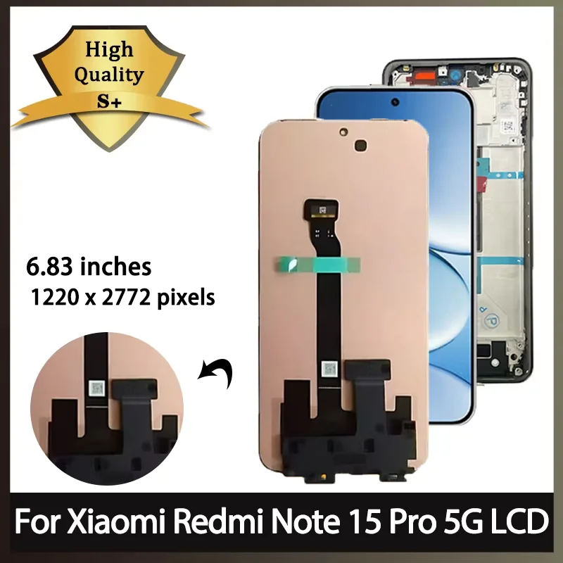 683“new-for-redmi-note-15pro-5g-display-for-xiaomi-redmi-note-15-pro-5g-25060rabdg-lcd-display-touch-screen-digitizer-assembly