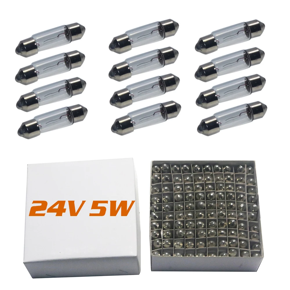 

100 шт., 24 В, 5 Вт, тестовая ручка, лампа, бусина, автомобильный инструмент для осмотра, аксессуары