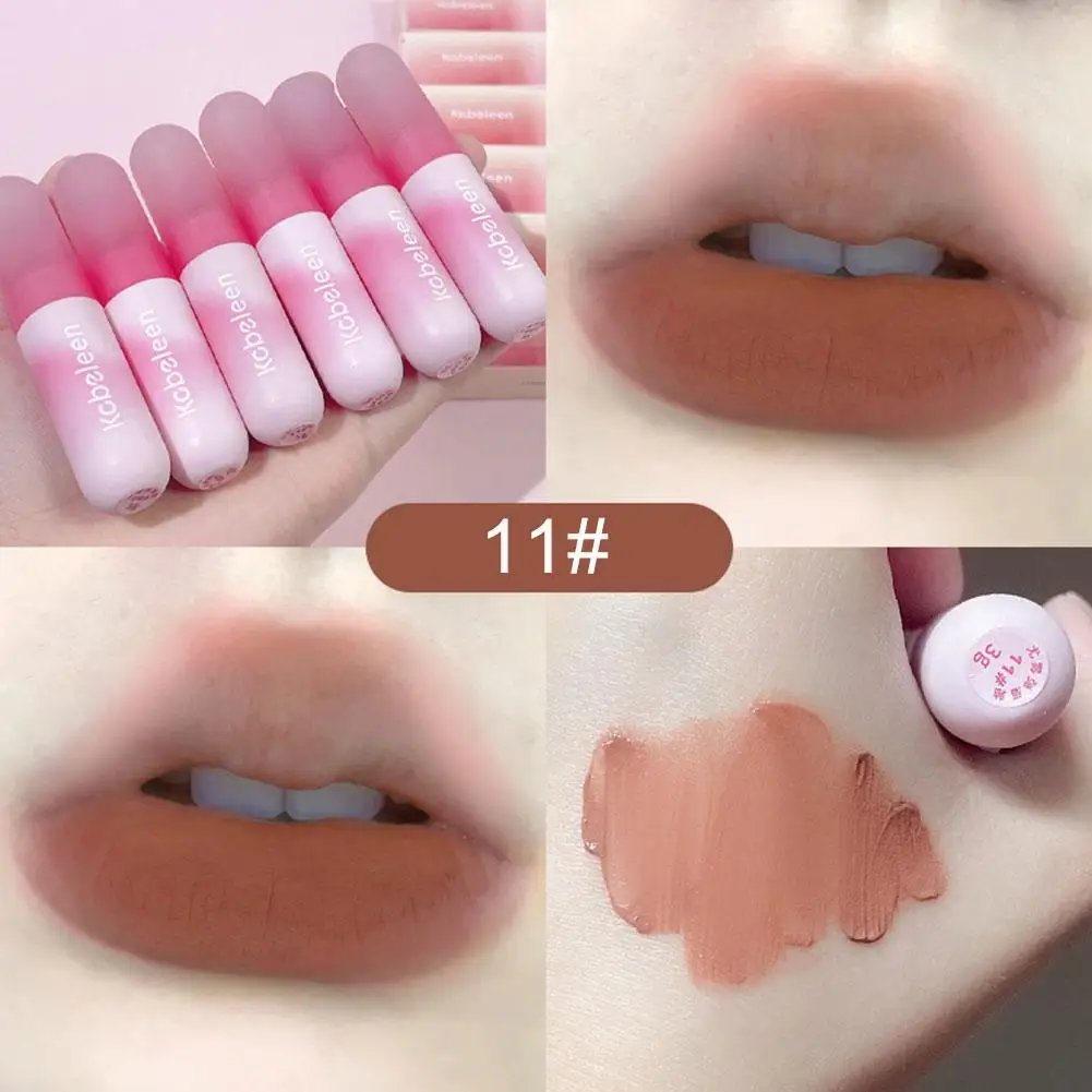 Fluwelen Matte Lip Modder Waterdicht Niet Gemakkelijk Om Pigment Blijvende Natuurlijke Studenten Kleur Make-Up Lippenstift Lip Nude 1Pc T R8h6 Te Verliezen