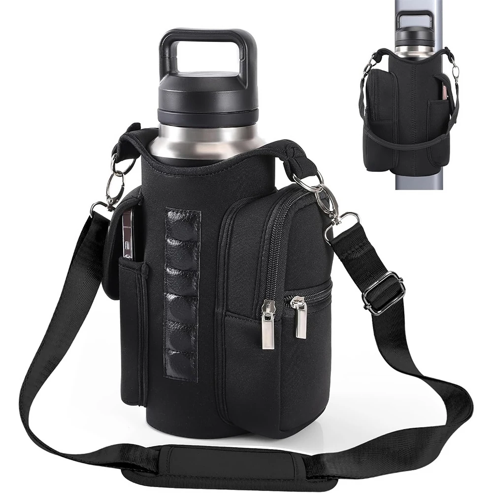 

Magnetic Water Bottle Bag Sling Bag Crossbody Water Bottle Pouch Phone Holder Water Bottle Carrier Bag for Men Women