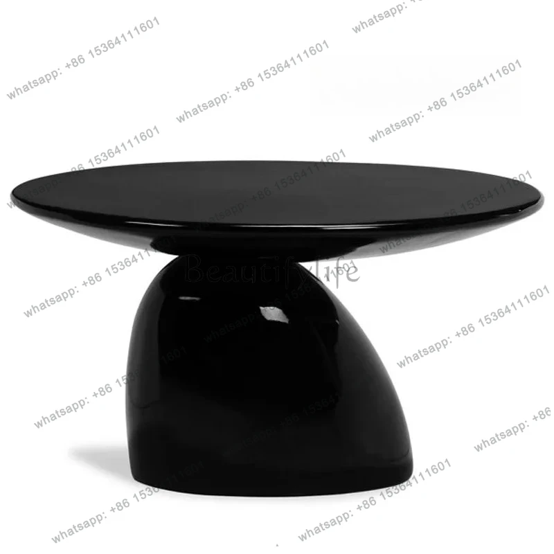 

FG28Mushroom coffee table/simple fiberglass round oval small side table