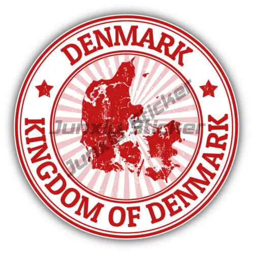 الدنمارك البيضاوي العلم ملصقات الفينيل ألبورغ كوبنهاغن مدينة الدنماركية ختم السفر عطلة العالم مركبة ملصق مائي المضادة للخدش الخارجي #5