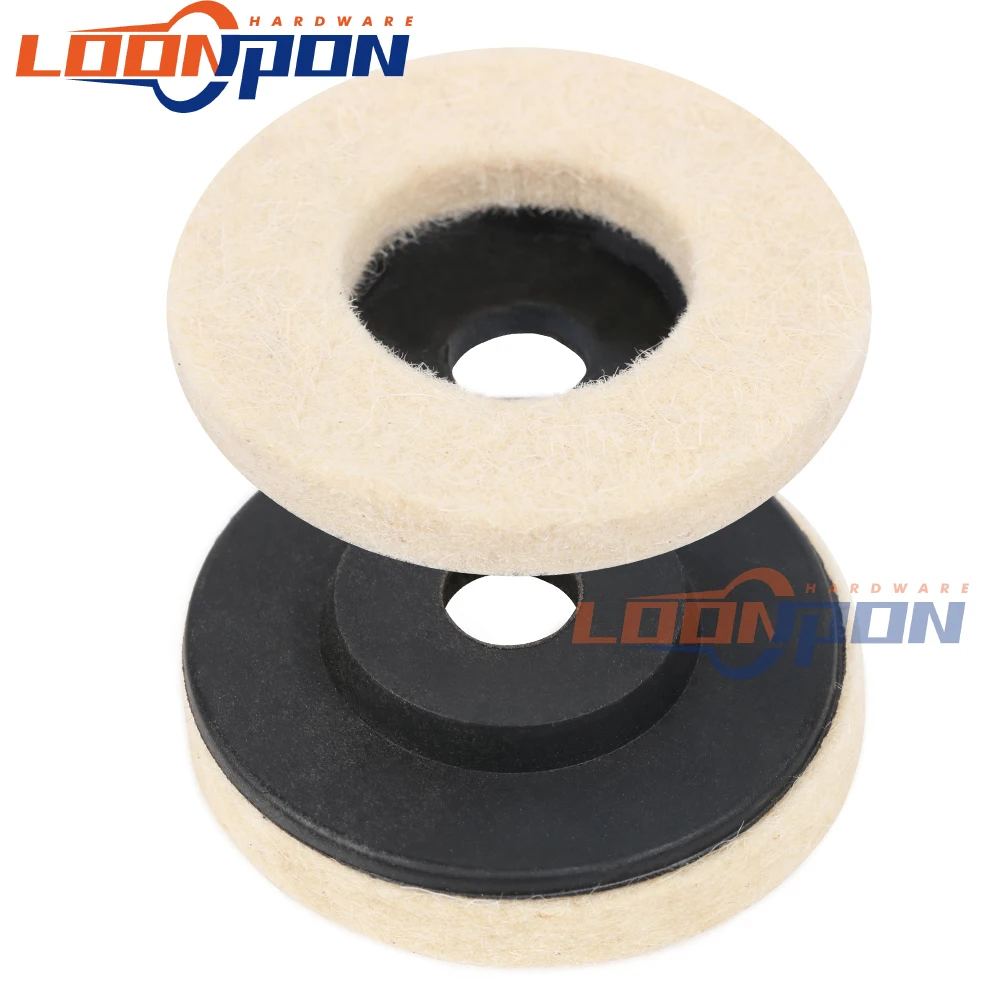 1pc 50mm/75mm lã polimento roda almofadas ângulo moedor roda feltro disco de polimento para metal mármore vidro cerâmica