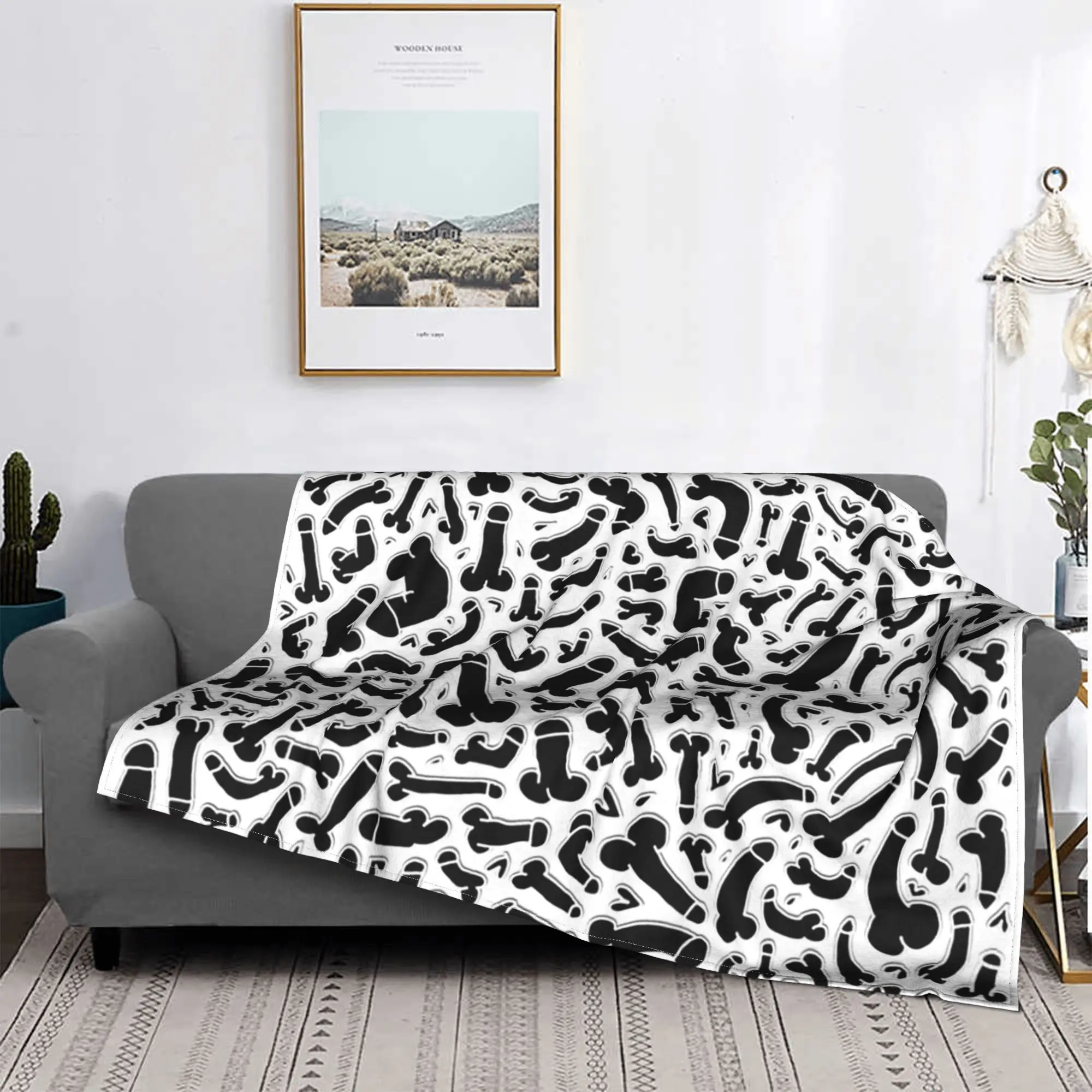 Dick B& Blankets Multi-function Fleece Sofa Throw Blanket for Couch Bedding Travel Throws Bedspread Quilt