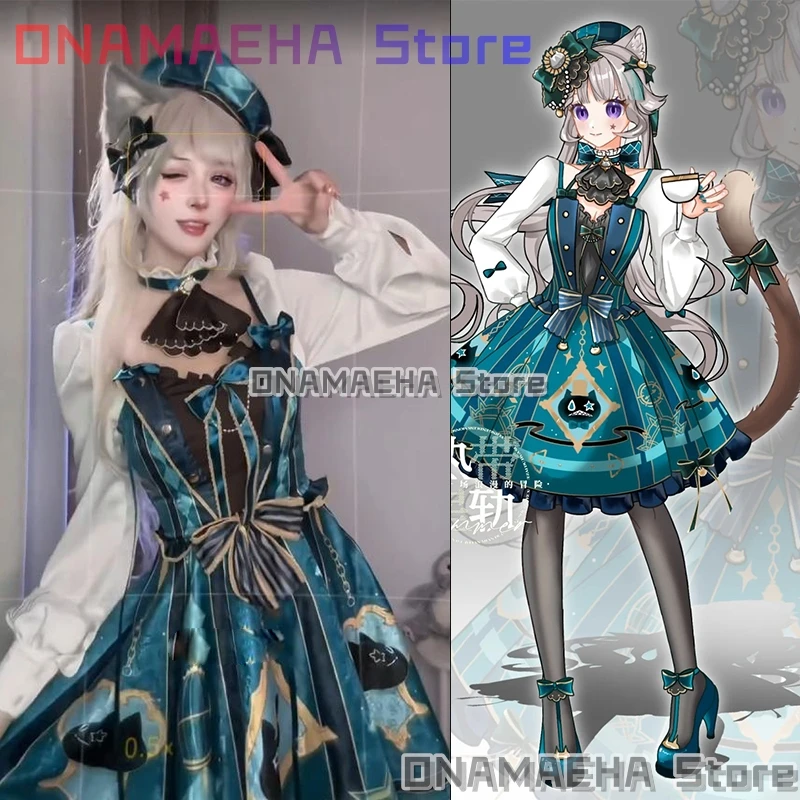 genshin-impacto-lynette-cosplay-traje-{onamaeha}-peruca-vestido-headwear-chapeu-saco-aderecos-lynette-disfarce-menina-uniformes-terno-de-natal