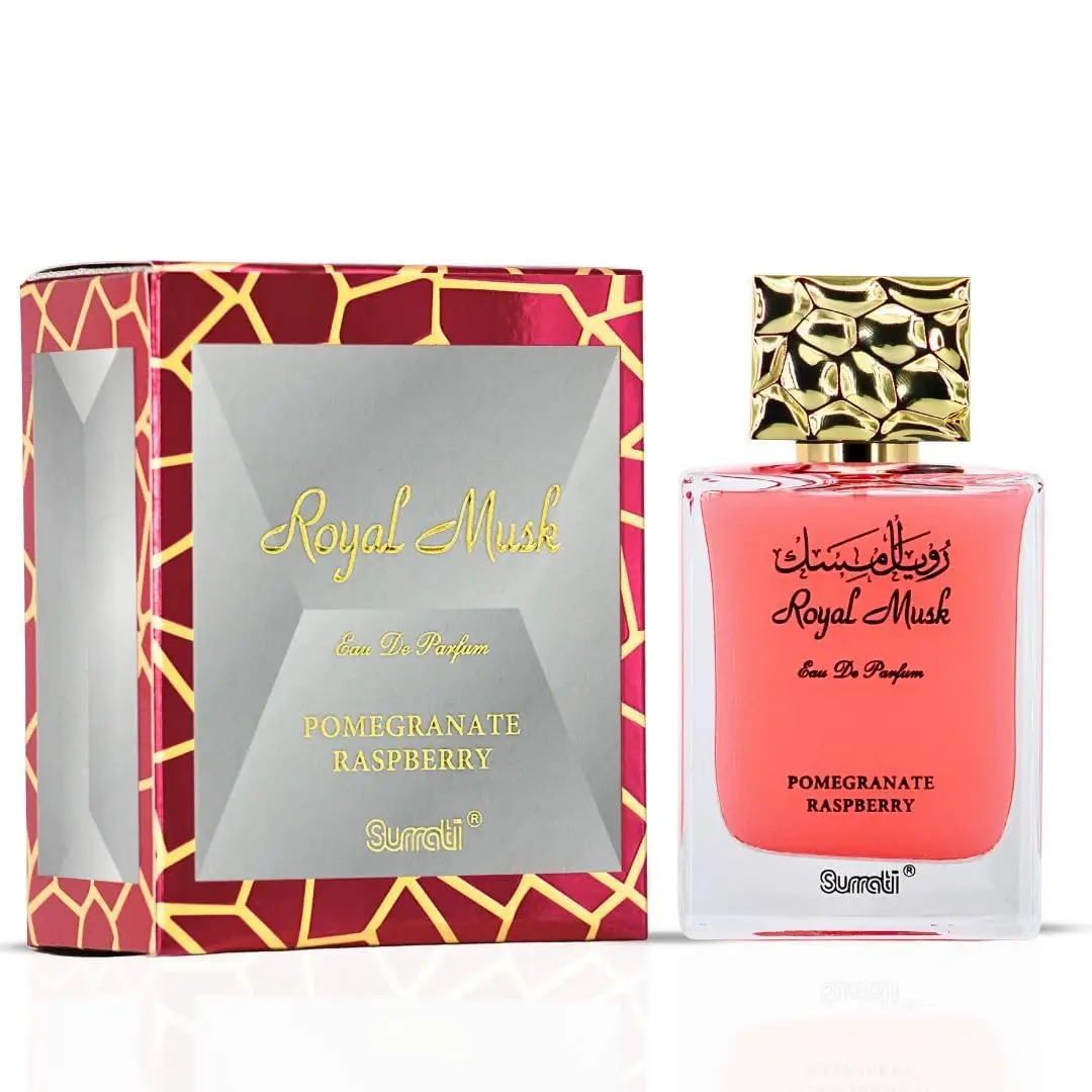 Surrati Royal Musk EDP 100ml Pomegranate Raspberry Sweet Powdery Women Perfume Long Lasting Fragancia Mujer Parfum Femme Musk view 3