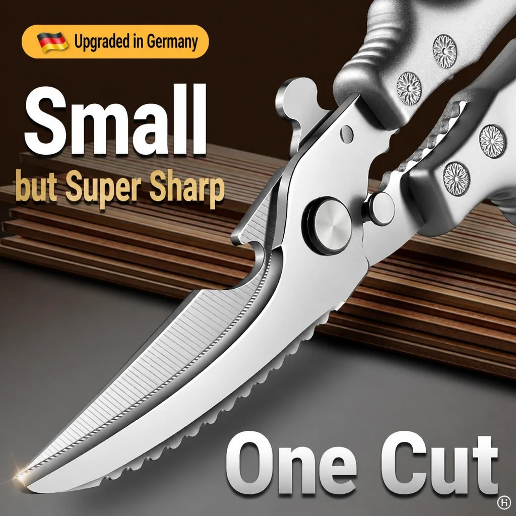 New Kitchen High Hardness Powerful Large Size Chicken Bone Cutter Multifunctional Food Scissors for Fish Killing Barbecue