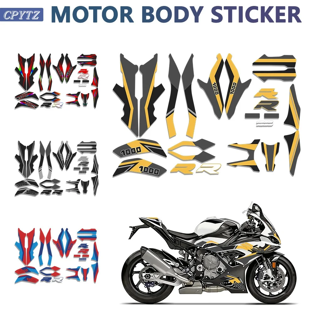 Motorcycle Fairing Stickers Body Decoration Decals Anti-Scratch PVC Sticker kit Fit for S1000 RR M1000 RR S1000RR 2019-2024 2020