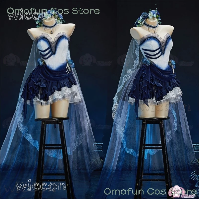 

Труп Маскарад Невеста Эмили Косплей Хэллоуин Необычный Костюм Парик Зомби Призрак Вечернее Платье Женщины Doujin Готическое Платье Костюм Парик