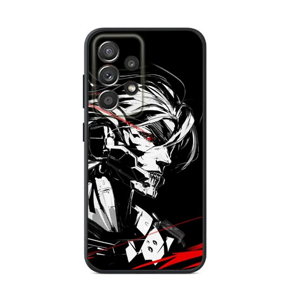 Metal G-Gear Solid Phone Case For Samsung S24,S23,S22,S21,S20,S10,S10E,S9 Plus FE Note 20 Ultra 10 9 Plus Black Case