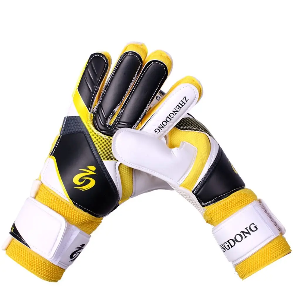 Wear-resistant Football Gloves Excellent Anti-slip Goalkeeper Gloves Colorful Thick Latex Football Training Gloves Children