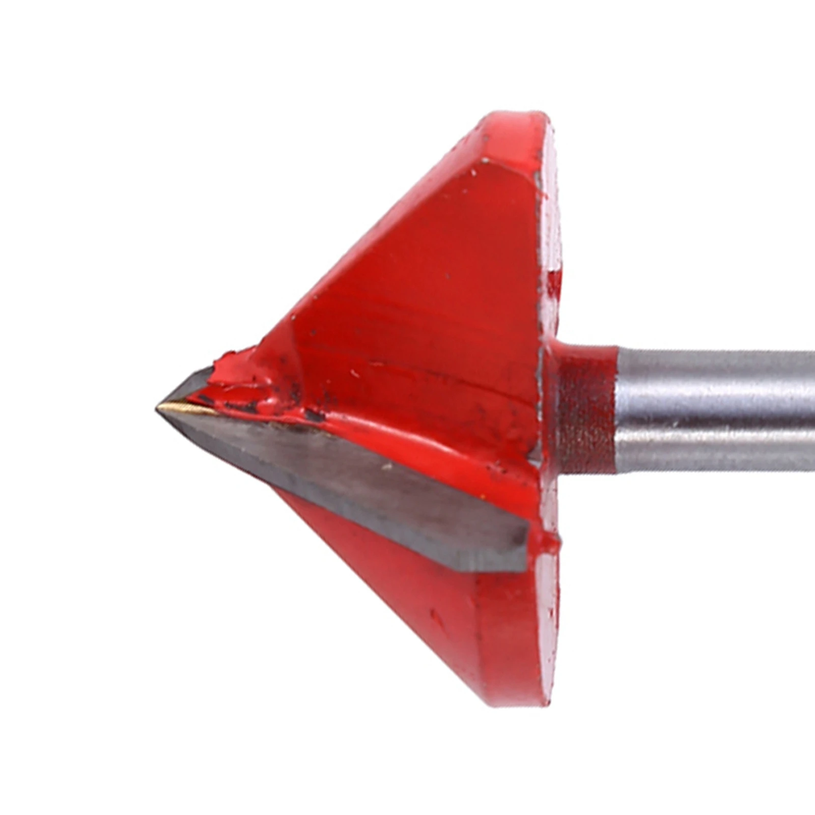 1/4인치 샹크 라우터 비트 조각용 3D V자형 노치 목공 커터 트림 챔퍼 비트 V자형 나이프 절단 공구 밀링 커터