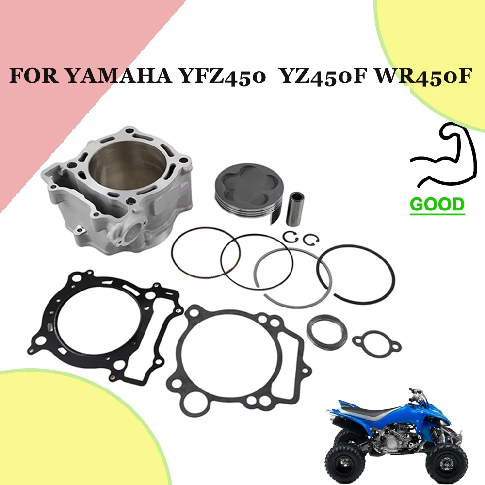 Para Yamaha YFZ450 YFZ 450 YZ450F YZF 450 WR450F, Nuevos Accesorios para Motocicleta, Kit de Pistón y Junta de Cilindro de Motor Forjado de 95 mm de Diámetro