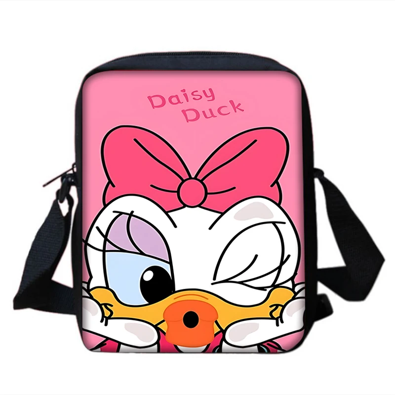 Junge Mädchen niedlichen Disney Mickey Donald Ente gedruckt Schulter Umhängetasche Kind lässig Handtasche Männer Frauen Telefon Tasche Einkaufstasche