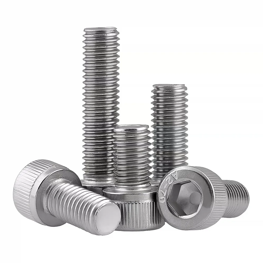 100/200pcs M1.4 M1.6 M2 M2.5 DIN912 A2-70 304 Stainless Steel Hex Socket Head Cap Screw Cup Head Allen Bolt Fastener