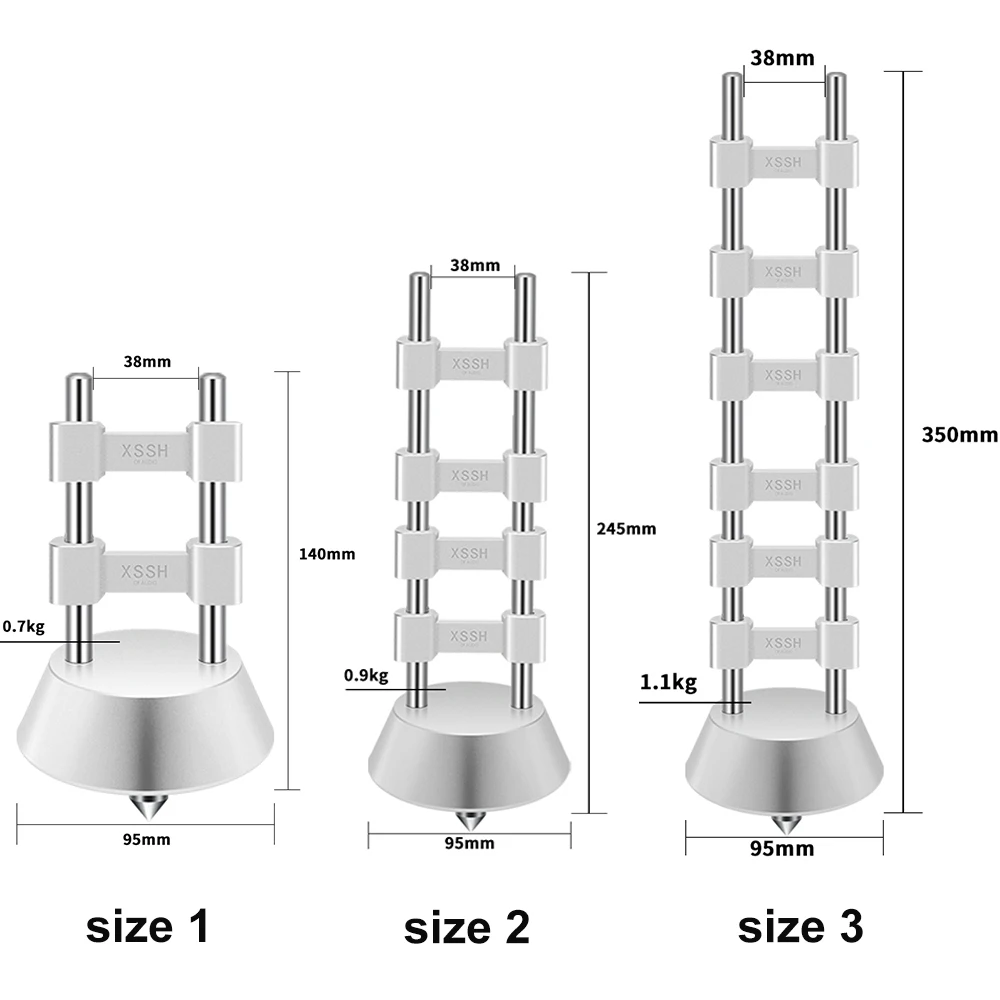 1 sztuk/2 sztuk czarny srebrny stop Aluminium linia HIFI stojak YIVO XSSH Audio Audiophile podnoszenia drutu duży koryto kablowe Organizer stojak