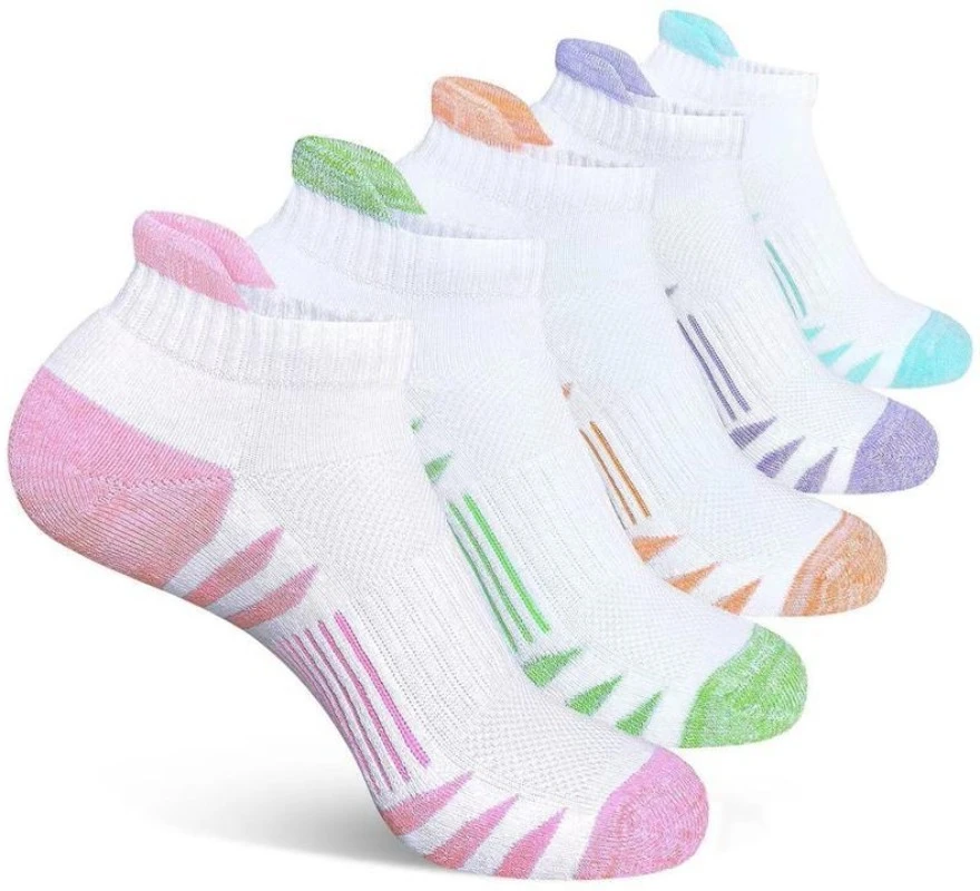 5 أزواج الربيع والخريف موضة جديدة الرياضة الكاحل الجري الجوارب سميكة عازلة أنبوب منخفضة قطع اللياقة البدنية الجوارب قماش شبكي