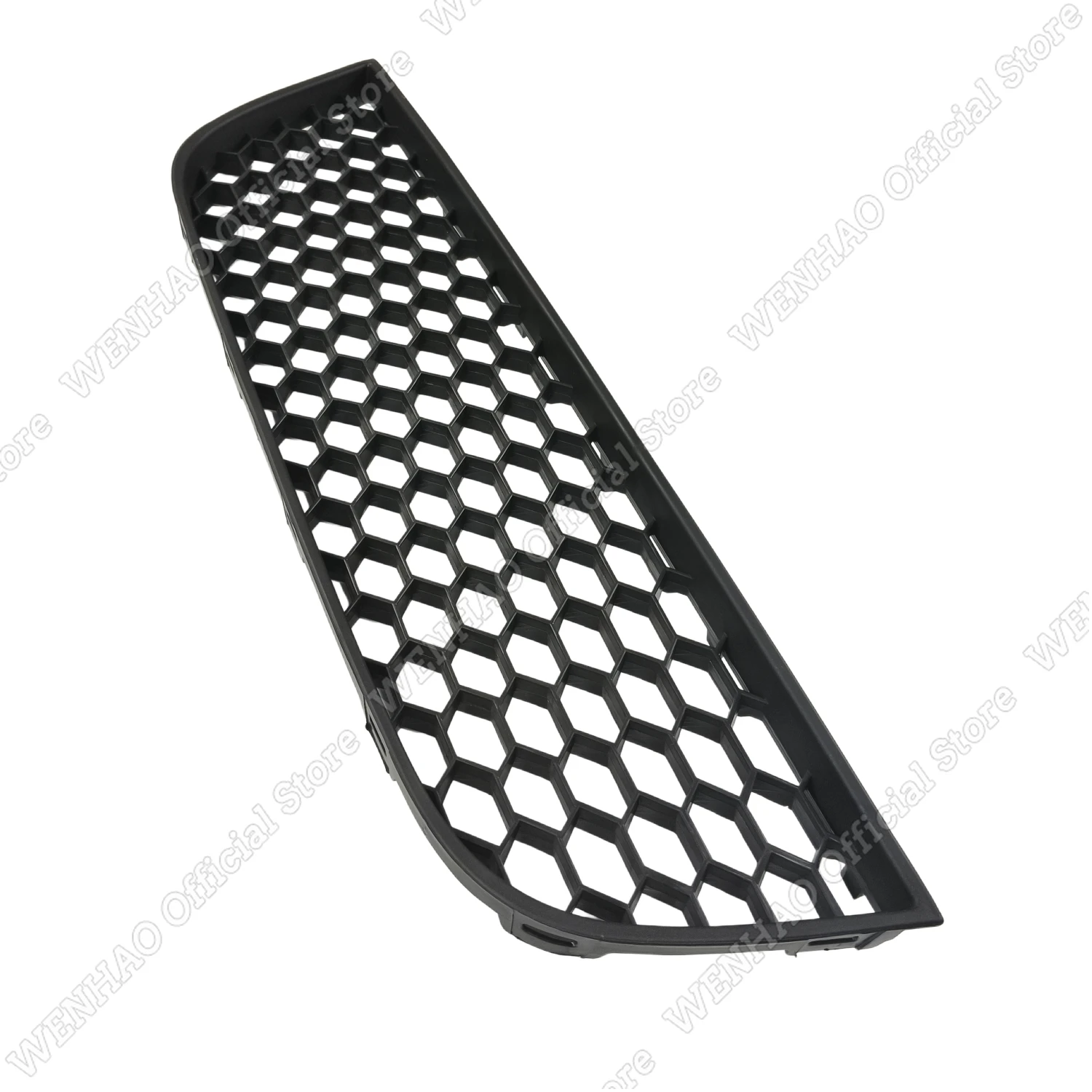 3Pcs Matte Black Car Fog Light Cover Bumper Center Grille For VW POLO MK4 9N3 2006-2009 GTI Honeycomb Grilles Tuning Body Kits view 5
