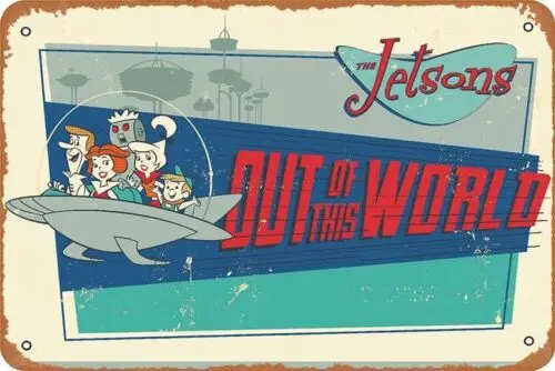 1k,The Jetsons – World – Poster Tin Sign Metal Wall Decor for Home Hotel Cafes Gift