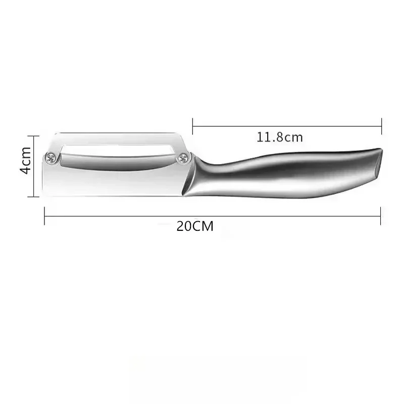 1PC Stainless Steel Flat Edge Peeler Potato Peeler Slicer Knife Watermelon/Melon Grater Kitchen Multi-Purpose Tool​