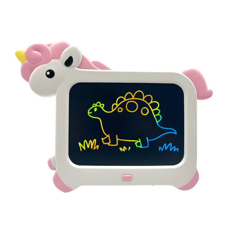 Cartoon Einhorn 8,5 Zoll LCD Schreiben Tabletten Bunte Bildschirm Zeichnung Pad Doodle Bord Spielzeug für Kinder Geschenk L46