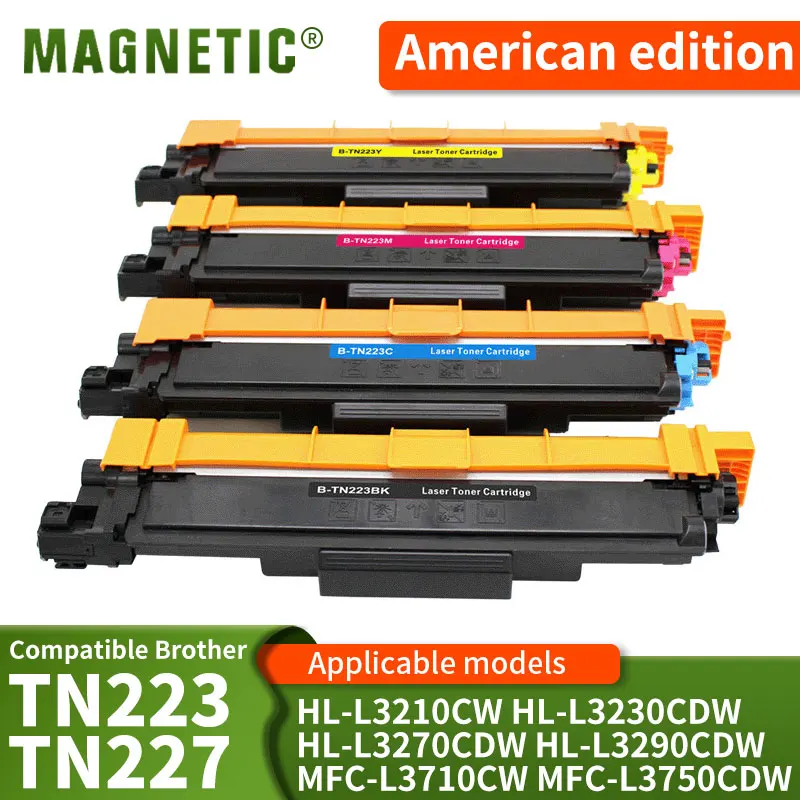 Compatible Laser Toner Cartridge TN223 TN227 NA for Brother HL-L3210CW/L3230CDW/L3270CDW/L3290CDW MFC-L3710CW/L3750CDW Printer