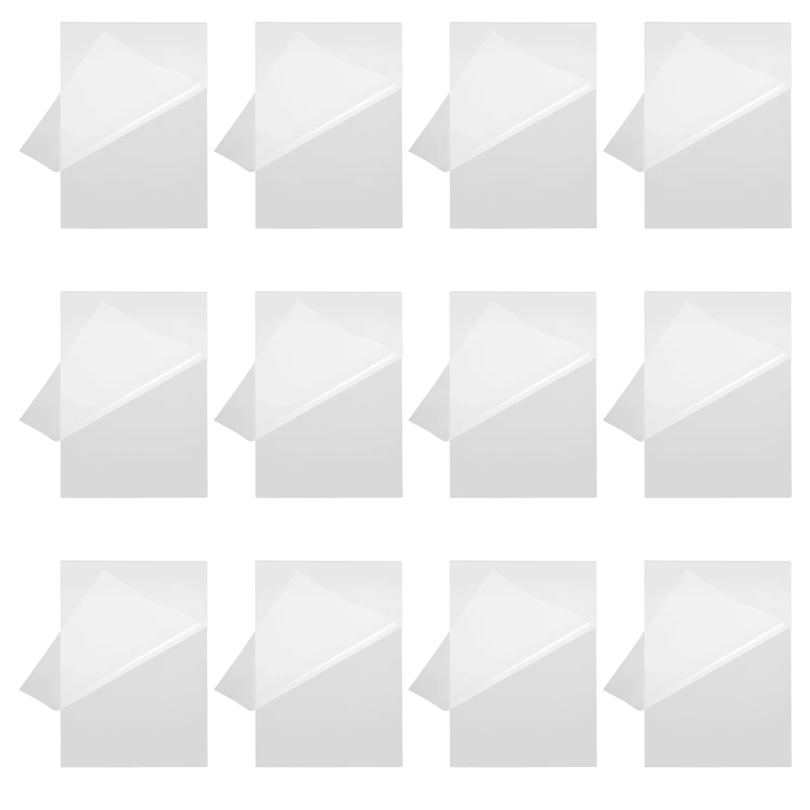 

100pcs Transparent Thermal Laminating Film Clear Plastic Sheets For Waterproof Scratch-Resistant Protection Matte Finish