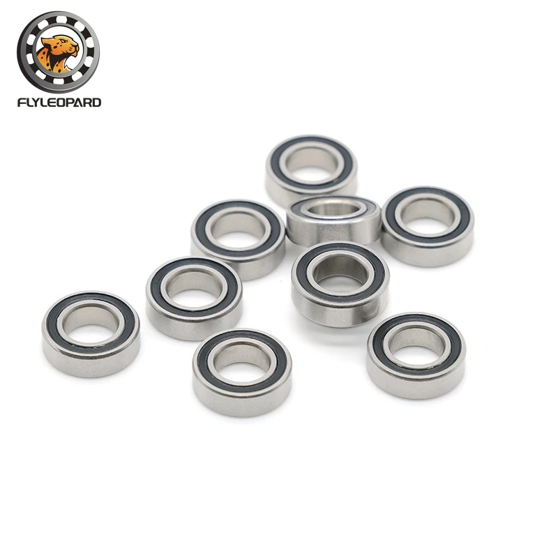 MR125RS Bearing 4PCS 5x12x4 mm ABEC-7 Hobby Electric RC Car Truck MR125 RS 2RS Ball Bearings MR125-2RS Black Sealed