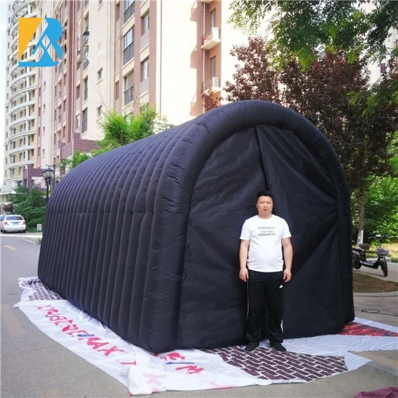 Inflatable Party Business Black Inflatable Entrance Tunnel for Carnival Party Rentals Toys