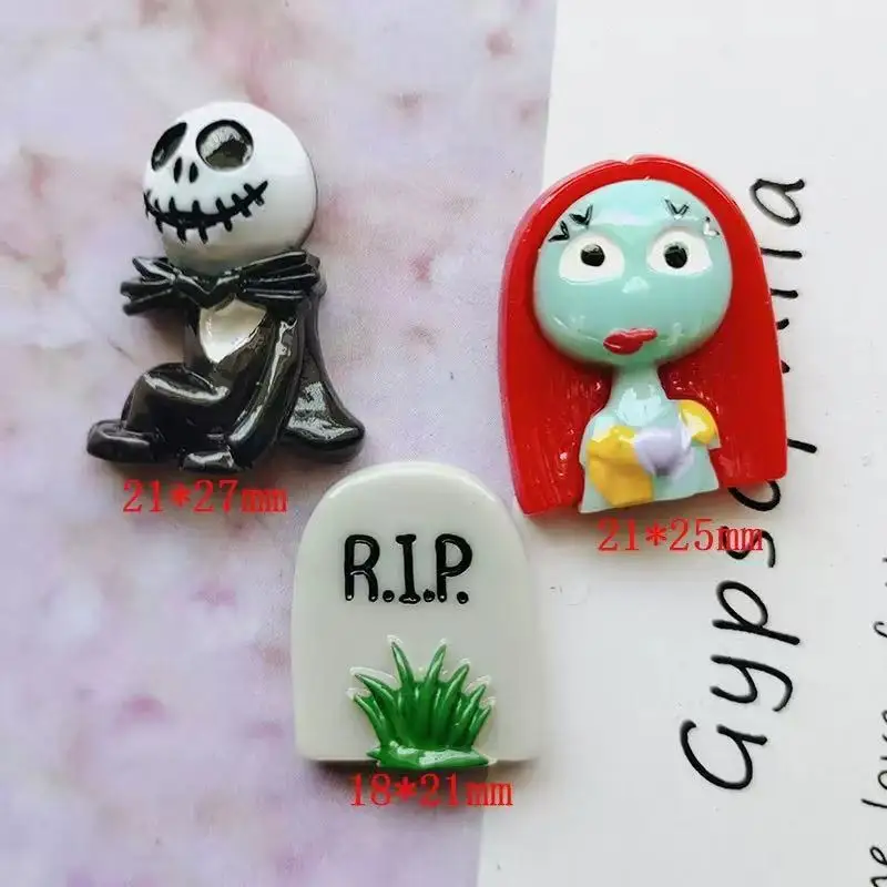 10pcs Halloween Resin Cartoon Anime Charm for Jewelry Making Earring Necklace Bracelet Pendant Phone Diy Accessories