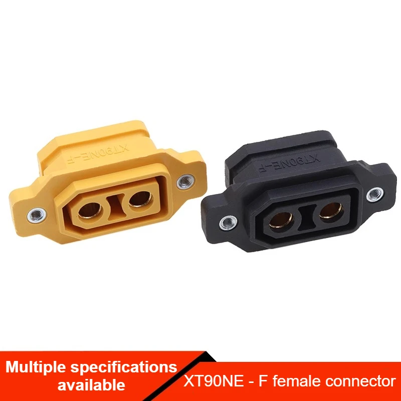 XT90NE-F المقابس الثابتة للذكور والإناث مطلية بالذهب طائرة نموذجية قوة بطارية ليثيوم ESC شحن موصل الطاقة
