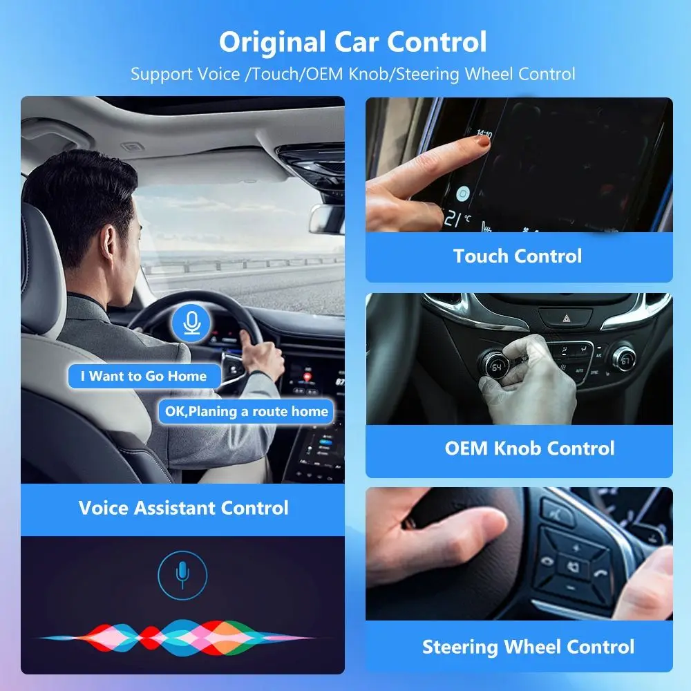 Low-Latency Car Smart Box Plug Play Universal Car Entertainment Fast Connection Navigation System Adapter for Android Auto