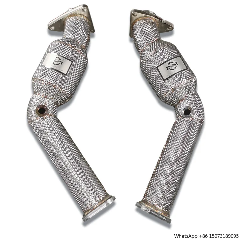 

10.High Performance Stainless Steel High-Flow Front Pipe With Catalytic Converter for G25/G35/G37